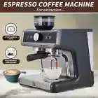 Professional 20 Bar Espresso Machine with Grinder & Milk Frother, 1450W