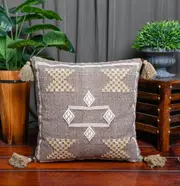 Moroccan Cactus Silk Inspired Cushion -Repurposed Sabra Rug Cactus Silk Throw Pillow Cover - Accent Pillow Cover - Moroccan Decor 45*45cm