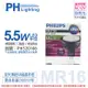 4入 【PHILIPS飛利浦】 LED 5.5W 4000K 36D 12V MR16 杯燈 替代鹵素50W杯燈 PH520186