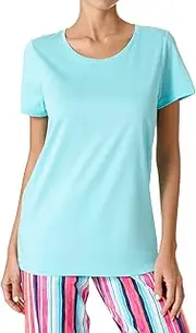 HUE Women's Short Sleeve Scoop Neck Sleep Tee