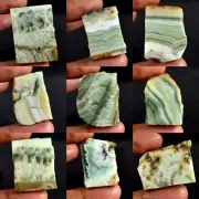 Agate Rough Natural Green Lace Slice Rough Agate Gemstone from Namibia