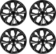 WEISIGAO Hubcaps for Honda CRV 2023 2024; 17 inch Wheel Covers; Set of 4 Pcs (Glossy Black)