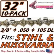 COPPERHEAD 10-PACK 32" CHAINS 3/8", .050 GA, 105 DL - Fits STIHL MS462 33RM3-105