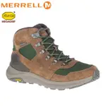 MERRELL 美國 ONTARIO 85 MESH MID 男防水中筒健行鞋 登山 咖啡/深綠 500153