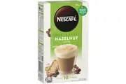 Nescafe Hazelnut Latte Coffee Sachets 10 Pack