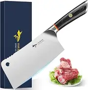 Butcher knife -MAD SHARK Pro Heavy-duty Cleaver Knives 7.5 Inch Chopper-Cleaver-Butcher Knife,German High Carbon Stainless Steel Knife with Ergonomic Handle,Chinese Chefs Knife.Best Choice for Kitchen