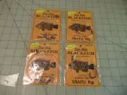 4 SNAFU RIGS BLACKFISH TAUTOG RIG CAPTAIN JEFF'S SNAFU 2 HOOK RIG OCTOPUS SZ 4/0