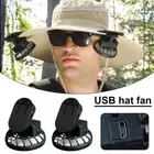 Portable Rechargeable USB Clip-On Mini Fan For Desk and Hat Cooling. U7P8