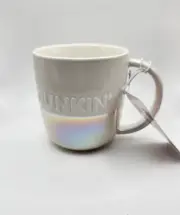 BRAND NEW DUNKIN' DONUTS - WINTER 2024 LARGE 20 OZ OMBRE WHITE CERAMIC MUG