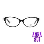 【ANNA SUI 安娜蘇】日系方鑽小蝴蝶造型光學眼鏡-低調黑(AS640-001)