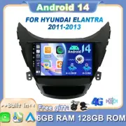 CARPLAY FOR 2011-2013 HYUNDAI ELANTRA ANDROID 14 CAR RADIO STEREO GPS HEAD UNIT
