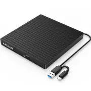 External CD/DVD Drive External USB 3.0 USB C External CD Drive for Laptop Des...