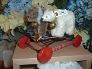 STEIFF Gallop Teddys 1926, #400926, Bears are 5", NEW, Mint NRFShipper