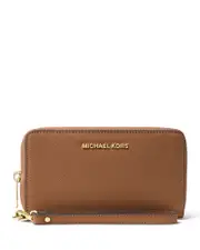 Michael Michael Kors Multi-Function Flat Large Saffiano Leather Smartphone Wristlet