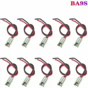 10x Ba9s T4W 233 Side Light Parking Bulb 9mm Bayonet Adapter Holder Socket Plug