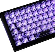 YMDK PC Keycap 119 Keys Shine Through Top UV Printing MDA Profile Custom Keycaps for MX Mechanical Keyboard