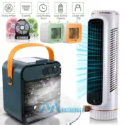 Air Cooler Tower Fan Portable Mini Air Conditioner Personal Humidifier 3-Speeds