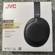JVC Hybrid Noise Cancelling Wireless Headphones Bluetooth 5.3 HAS95N - Black