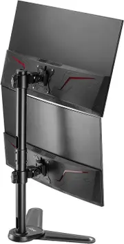 2 x 12kg Monitor Mount Stand - Height Tilt Swivel Rotate Adjustment