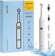 LINKYCARE Household Oral Care Tooth Polisher Electric Dental Calculus Remover with 5 Replacement Heads,USB Rechargeable,IPX7 Waterproof,Dental Calculus Plaque Remover for People