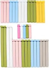 36 PCS Bag Sealing Clips for Food Packages, Decorating Bag, Reusable Plastic Food Clips Bag Clips for Food Snack Storage, for Kitchen and Home, 4 Sizes (22CM * 4, 15CM * 12, 12CM * 15, 7CM * 5)