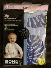 Bonds Blue Monstera Leaves Leaf Wondersuit Zippy (Size 3) BNIP