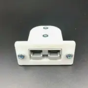 50 Amp Anderson Plug flush Mount Cover Housing bracket panel Inc 50A Plug White