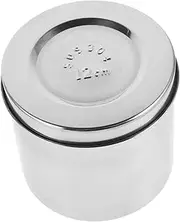 iplusmile 12cm Square Jar Stainless Steel Lids Sterilized Cotton Balls Container