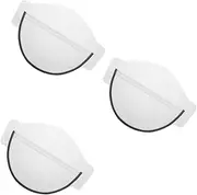 [SUPVOX] 3 Sets Rainproof Face Cover Waterproof Raincoat Bonnet Safety Cover Windproof Plastic Mask for Outdoor Activities