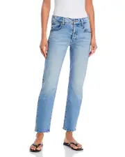 Mother The Mid Rise Hiker Hover Jeans in Fight For Your Right