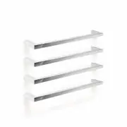 Forme 850mm Square Brushed Stainless Steel PVD Single Heated Rail