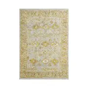 5'1''x7'5'' Gray Hand Knotted Transitional Oushak Wool Area Rug