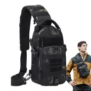 Men Women Sling Bag Chest Fanny Packs Cross Body Travel Shoulder Backpack