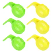 6 Pcs Sprouts Growing Kit 86mm Wide Mouth Canning Jar Lid, Yellow/Green