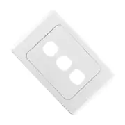 Clipsal Wall Plate + Surround for 3 Mech Connector Terminals