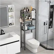 SPXMQSS Over Toilet Storage Unit, Over Washing Machine Storage Unit, 2/3-Tier Freestanding Washing Machine Rack with Adjustable Shelf for Bathroom Laundry Room Balcony C 50x29x160cm