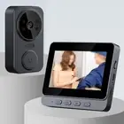 Smart Wireless Video Doorbell 4.3 Inch Screen Phone Security Camera Intercom
