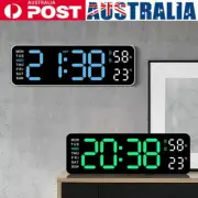 Large Digital Big Jumbo LED Wall Desk Clock Display W/Temperature Calendar hot
