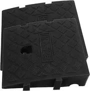 JECOMPRIS Strong Support Threshold Ramps 2pcs Driveway Curb Ramps for Wheelchair Mower Truck Non-Slip Pattern Easy Installation