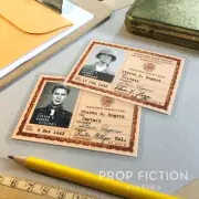 Captain America: First Avenger - Prop War Dept Issue ID Cards / Pre & Post-Serum