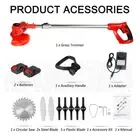 24V 800W Cordless Grass Trimmer Lawn Electric Handheld Whipper Snipper Strimmer