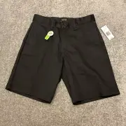 Brixton Shorts Mens 30 Black Choice Chino Regular Fit Stretch Casual NEW $55