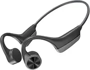 KOPIDOE Bone Conduction Headphones, IP67 Waterproof Open-Ear, Bluetooth 5.3 Bone Conduction Headphones, Wireless Sports Earbuds with Microphone for Running, Cycling