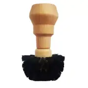 Coffee Machine Portafilter Brush,Wooden Handle Coffee Powder Bowl Cleaning7824