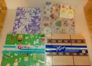Vintage DENMARK WRAPPING PAPER & TAGS L. Levison, 3 others, LOT OF 4