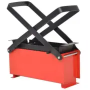 NNEVL Paper Log Briquette Maker Steel 34x14x14 cm Black and Red