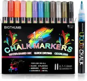 Chalk Markers Fine Tip 1mm Erasable Chalkboard Markers Liquid Chalk Markers work