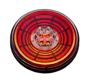 4" Round LED "Abyss" Stop, Turn & Tail Light w/ Red LED/Clear Lens