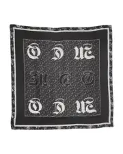 Nwt Auth MCQ ALEXANDER MCQUEEN Square Gothic Floral Scarf in pristine new cond
