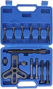 RASTKY Steering Wheel Puller Kit, Remover, Harmonic Balancer Gear Pulley Tool with Compact Machined Bolts, Alloy Steel Center Screw, Practical Car Repair Tool, Easy to Use, Durable and